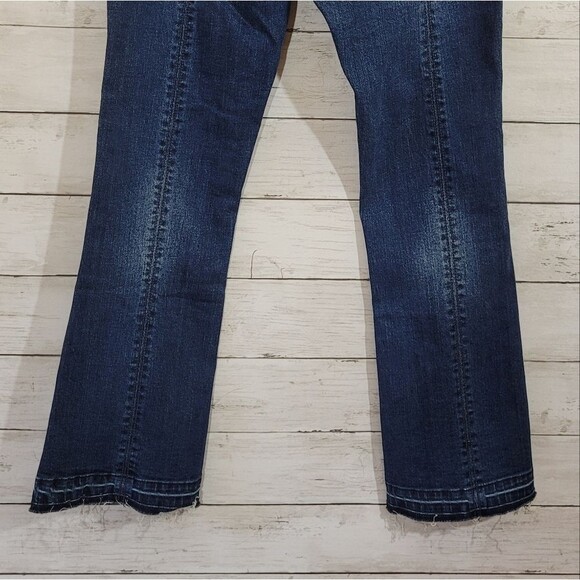 Boutique Brand Litz Women's Split Hem Cropped Jeans Retro 90s Style Size 25 - Picture 9 of 11